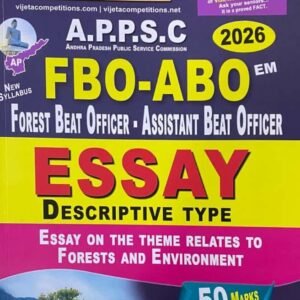 Vijetha APPSC Forest Beat Officer, Assistant Beat Officer Essay (Descriptive Type)[English Medium]