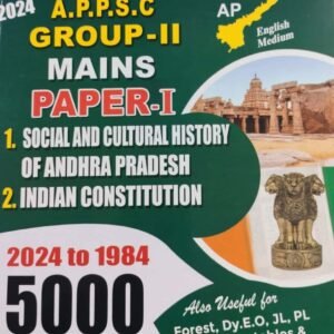 Vijetha APPSC Group 2 Mains Paper 1 Top 5000 Previous Bits(1984-2024)[English Medium]April 2024Ed