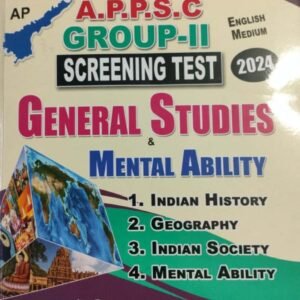 APPSC Group 2 Screening Test General Studies & Mental Ability[English Medium]Dec 2023Ed Vijetha