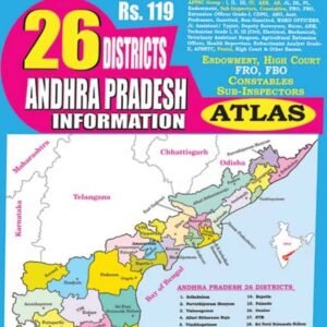 Vijetha Andhra Pradesh 26 Districts Information Atlas Chart Format[English Medium]