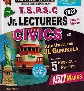TSPSC Junior Lecturers CIVICS [ENGLISH MEDIUM]JUNE 2023ED VIJETHA