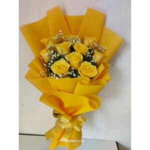 Sunshine Glow ? 10 Yellow Roses Premium Bunch