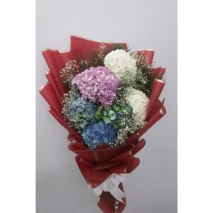 Heavenly Blooms ? Premium Hydrangea Flower Bouquet