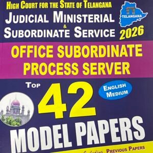 Vijeta Telangana High Court Office Subordinate & Process Server Top 42 Model Papers[English Medium]