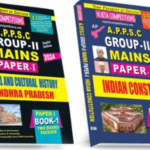 APPSC Group 2 Mains Paper-I Social and Cultural History of Andhra Pradesh & Indian Constitution(Two Books Set)[English Medium]April 2024Ed Vijetha