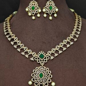 stone design necklace