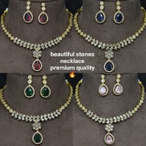 beautiful stones necklace