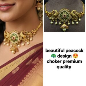 peacock design choker