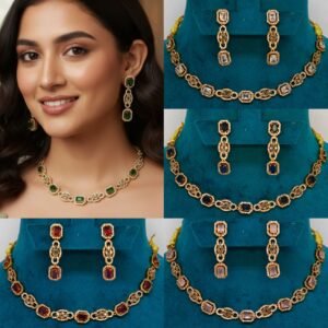 Short necklace mehandi polish