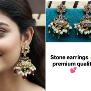 Stone earrings
