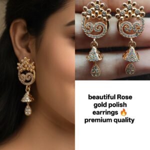 Rose gold earrings