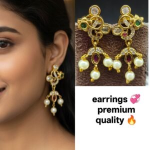 gold polish earrings