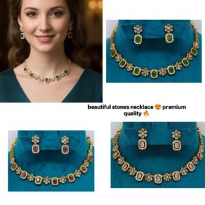 beautiful stone necklace