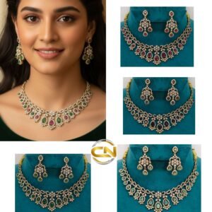 Mehandi polish stone necklace