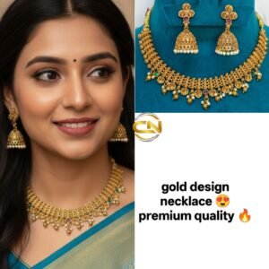 Gold design necklace