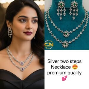 Stone two steps necklace