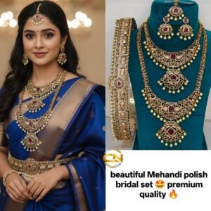 mehandi polish bridal set