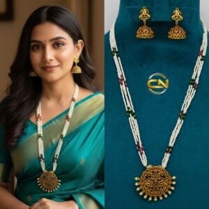 Beads kundan locket
