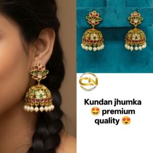 Kundan jhumka