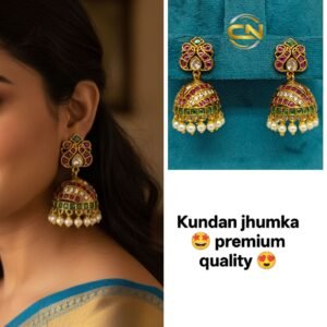Kundan jhumka