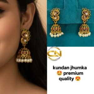 Kundan jhumka