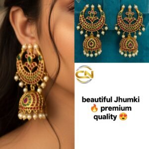 Kundan jhumka