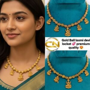 Gold Ball laxmi devi locket