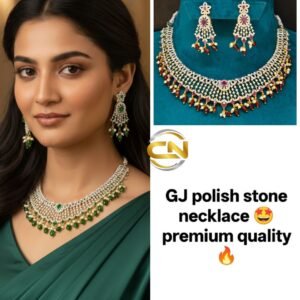 GJ polish stone necklace