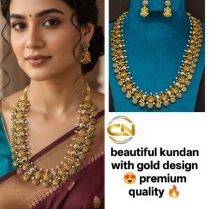 laxmi devi with kundan long haram