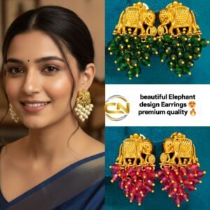 Elephant design earrings