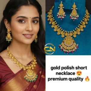 Gold polish necklace