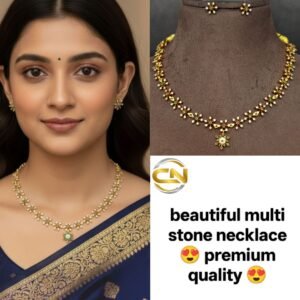 multi stone necklace