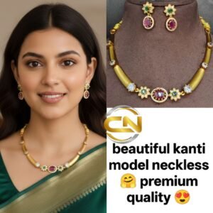 gold kanti necklace
