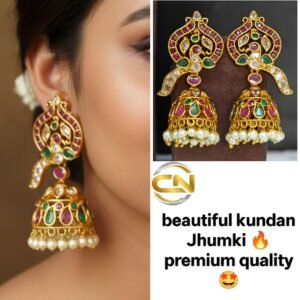 Kundan jhumka
