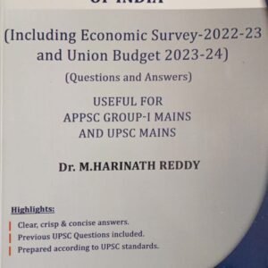 Economy and Development of India(Including Economic Survey 2022-2023 & Union Budget 2023-2024) (Questions and Answers)[English Medium] Feb 2023Ed Harinath Reddy