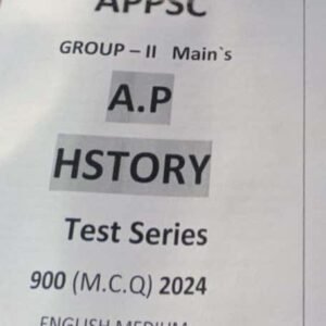 KP Sir Institute APPSC Group 2 Mains AP History 900 MCQ 2024 Xerox Printed Material[English Medium]Xerox Printed Material