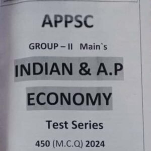KP Sir Institute APPSC Group 2 Mains India & AP Economy 450 MCQ 2024 Xerox Printed Material[English Medium]Xerox Printed Material