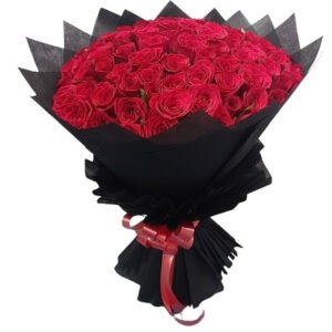 100 Red Roses Hand Bouquet