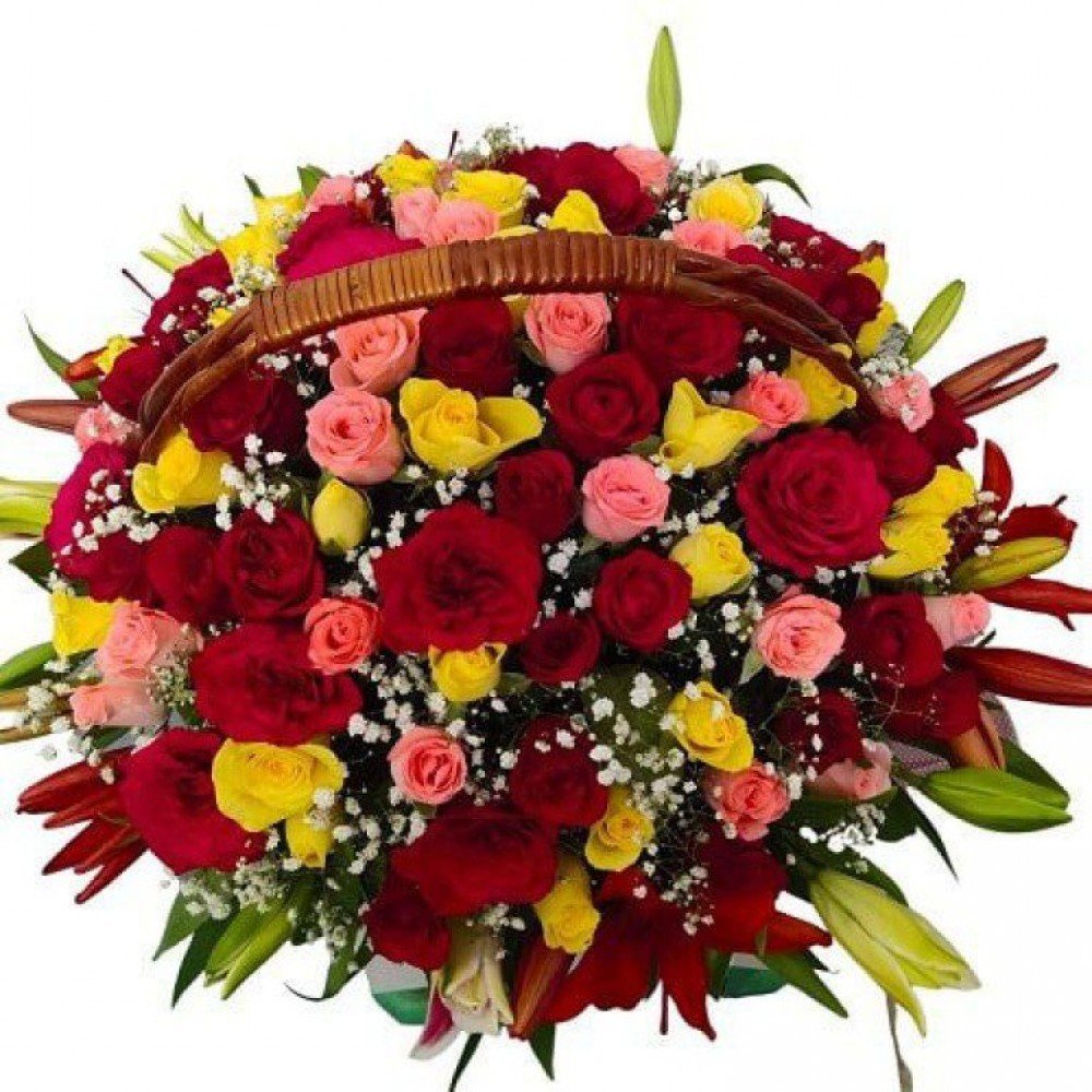 Roses n Lilliums Basket