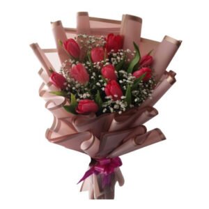 Blushing Tulips Bouquet